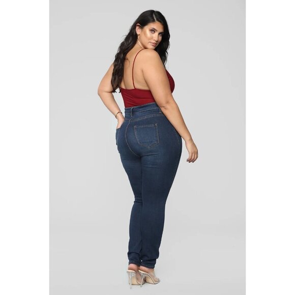 Fashion Nova Burgundy Sleek And Slay Bodysuit - Size 1X - Picture 8 of 8